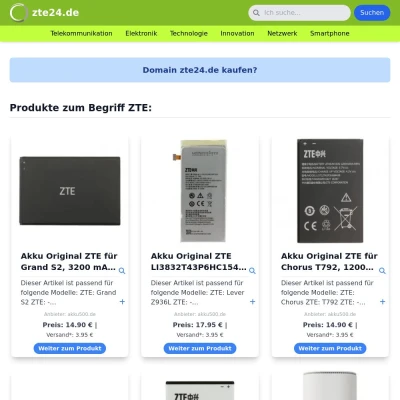 Screenshot zte24.de