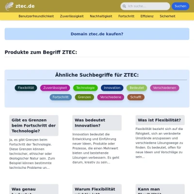 Screenshot ztec.de