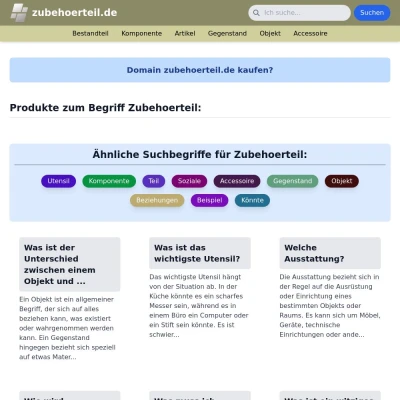 Screenshot zubehoerteil.de