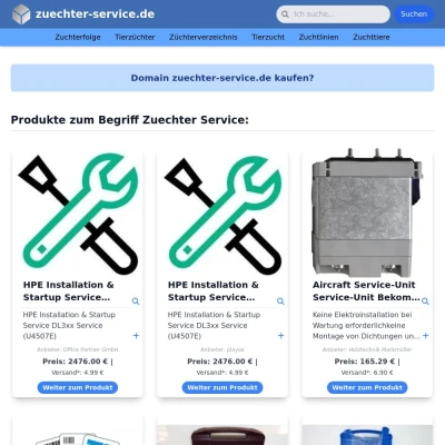 Screenshot zuechter-service.de