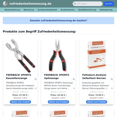 Screenshot zufriedenheitsmessung.de