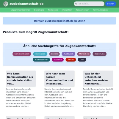 Screenshot zugbekanntschaft.de