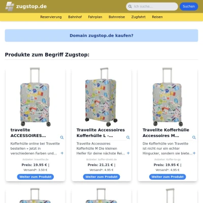 Screenshot zugstop.de