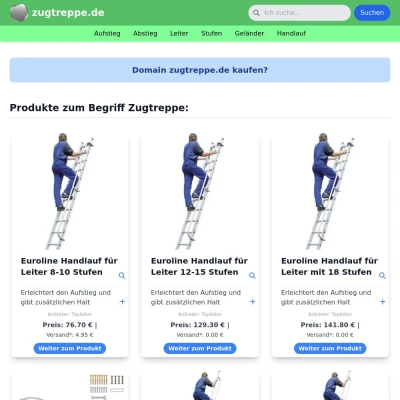 Screenshot zugtreppe.de