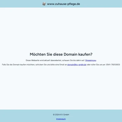 Screenshot zuhause-pflege.de