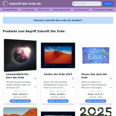 Screenshot zukunft-der-erde.de