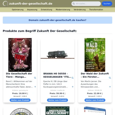 Screenshot zukunft-der-gesellschaft.de