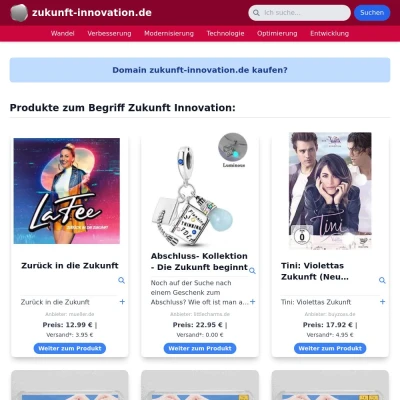 Screenshot zukunft-innovation.de