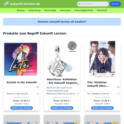 Screenshot zukunft-lernen.de