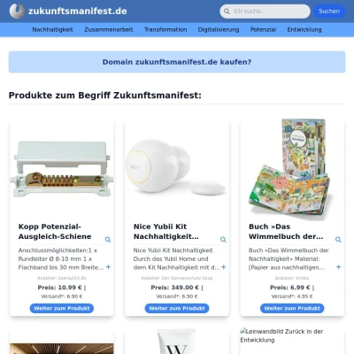 Screenshot zukunftsmanifest.de