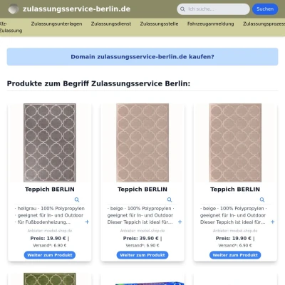 Screenshot zulassungsservice-berlin.de