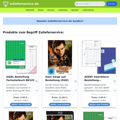 Screenshot zulieferservice.de