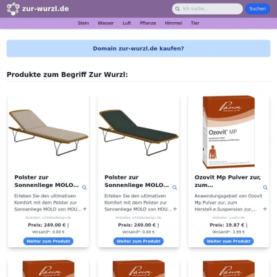 Screenshot zur-wurzl.de