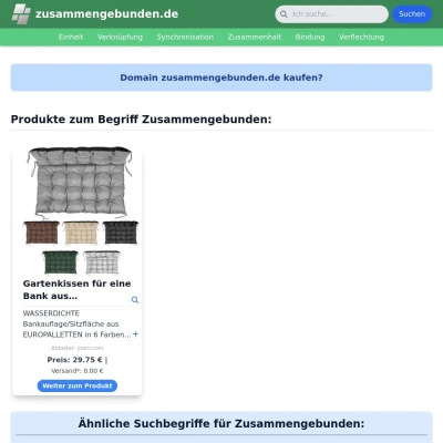 Screenshot zusammengebunden.de