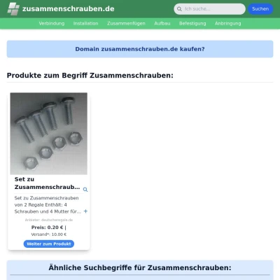 Screenshot zusammenschrauben.de