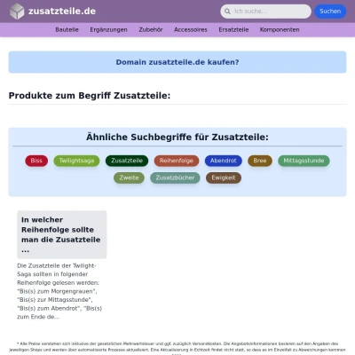Screenshot zusatzteile.de