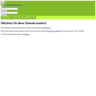 Screenshot zweikomponentenlack.de