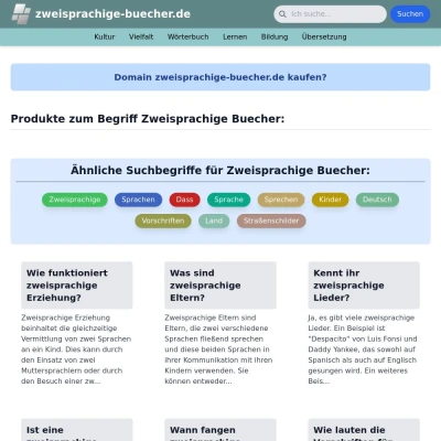 Screenshot zweisprachige-buecher.de