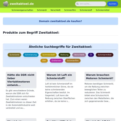 Screenshot zweitaktoel.de