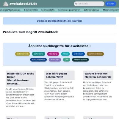 Screenshot zweitaktoel24.de