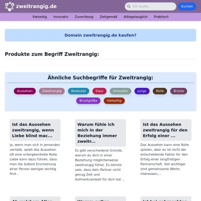 Screenshot zweitrangig.de