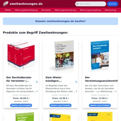 Screenshot zweitwohnungen.de