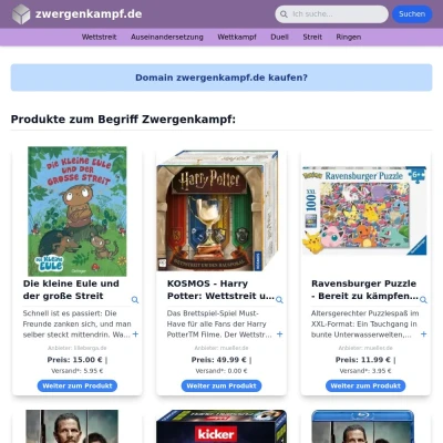 Screenshot zwergenkampf.de