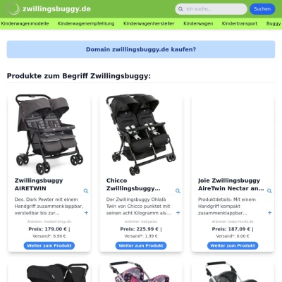 Screenshot zwillingsbuggy.de