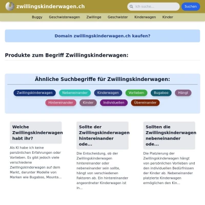 Screenshot zwillingskinderwagen.ch