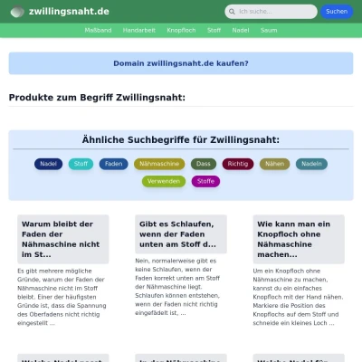 Screenshot zwillingsnaht.de