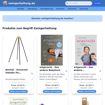 Screenshot zwingerhaltung.de