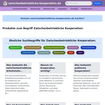 Screenshot zwischenbetriebliche-kooperation.de