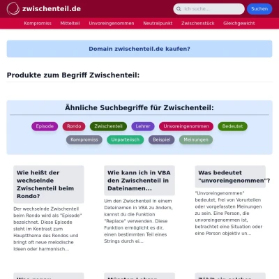 Screenshot zwischenteil.de