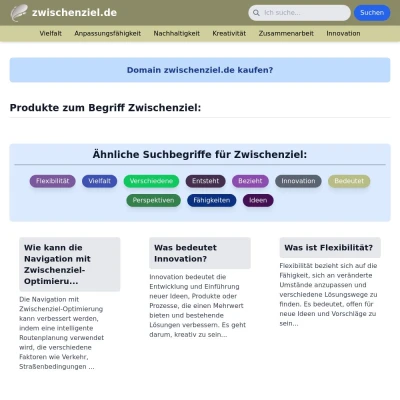 Screenshot zwischenziel.de