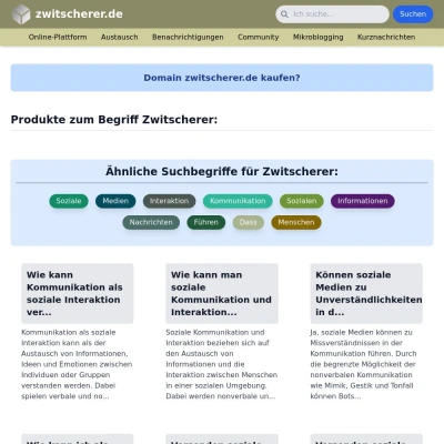 Screenshot zwitscherer.de