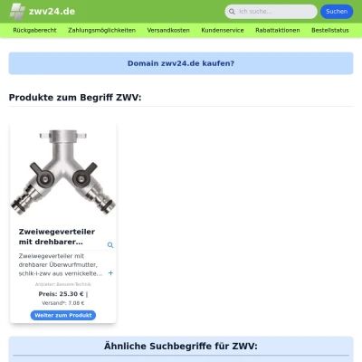 Screenshot zwv24.de