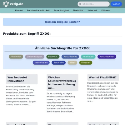 Screenshot zxdg.de