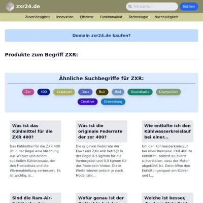 Screenshot zxr24.de