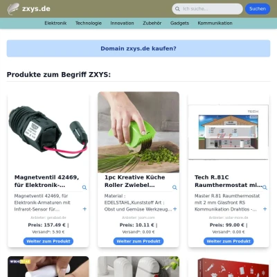 Screenshot zxys.de