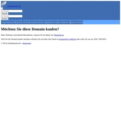 Screenshot zylindermutter.de