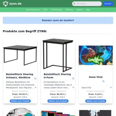 Screenshot zynn.de