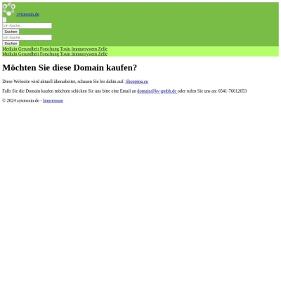 Screenshot zytotoxin.de