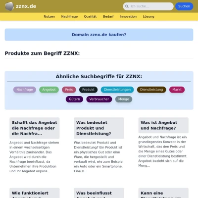 Screenshot zznx.de